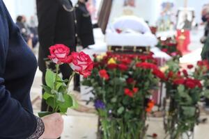 У Києві відбулася церемонія прощання з композитором Скориком. Фоторепортаж