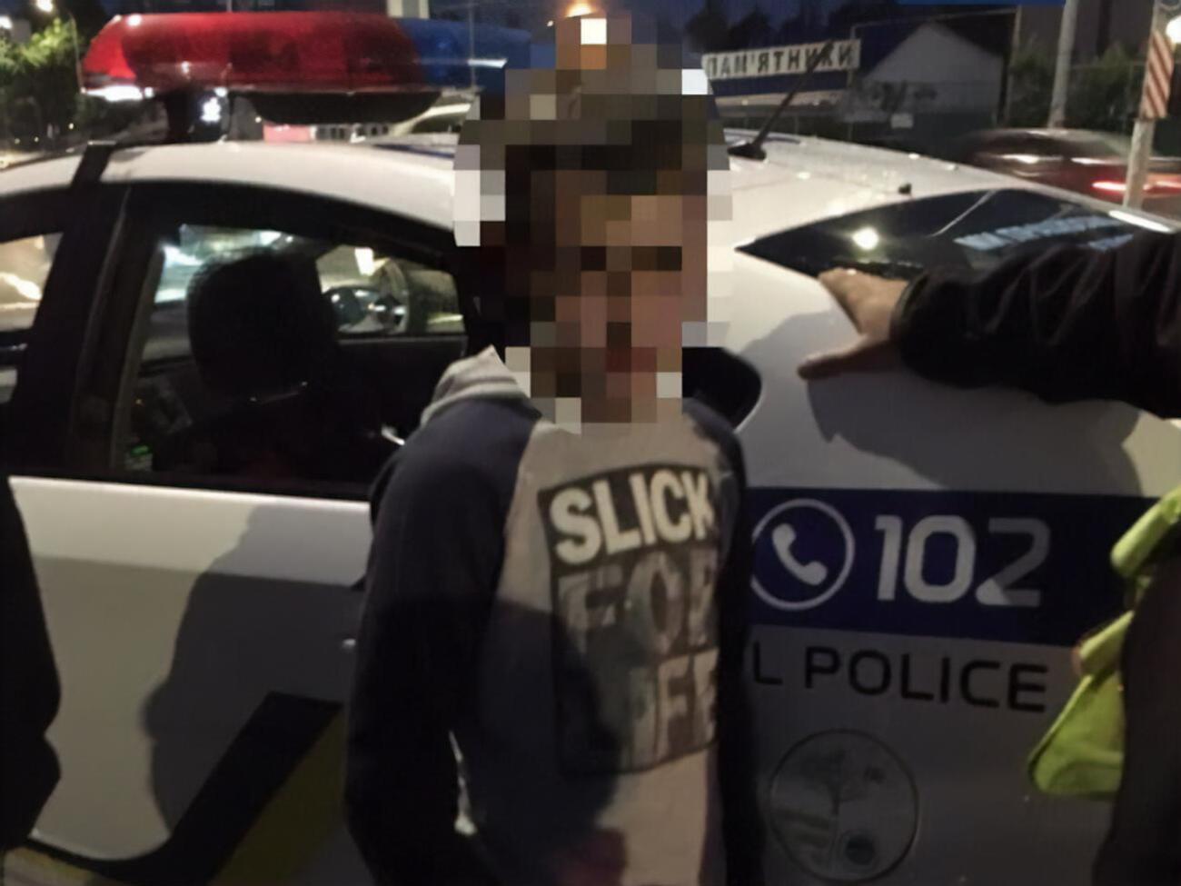 У поліції повідомили, що підліток скоїв дев'яте правопорушення за цей рік
