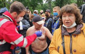 Полиции удалось быстро потушить возгорание