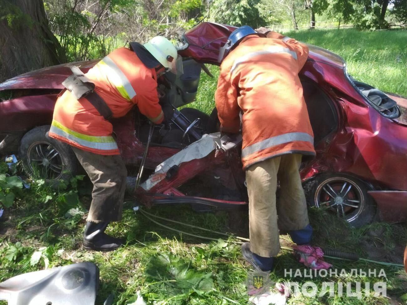Загинули водій і три пасажирки Daewoo Lanos
