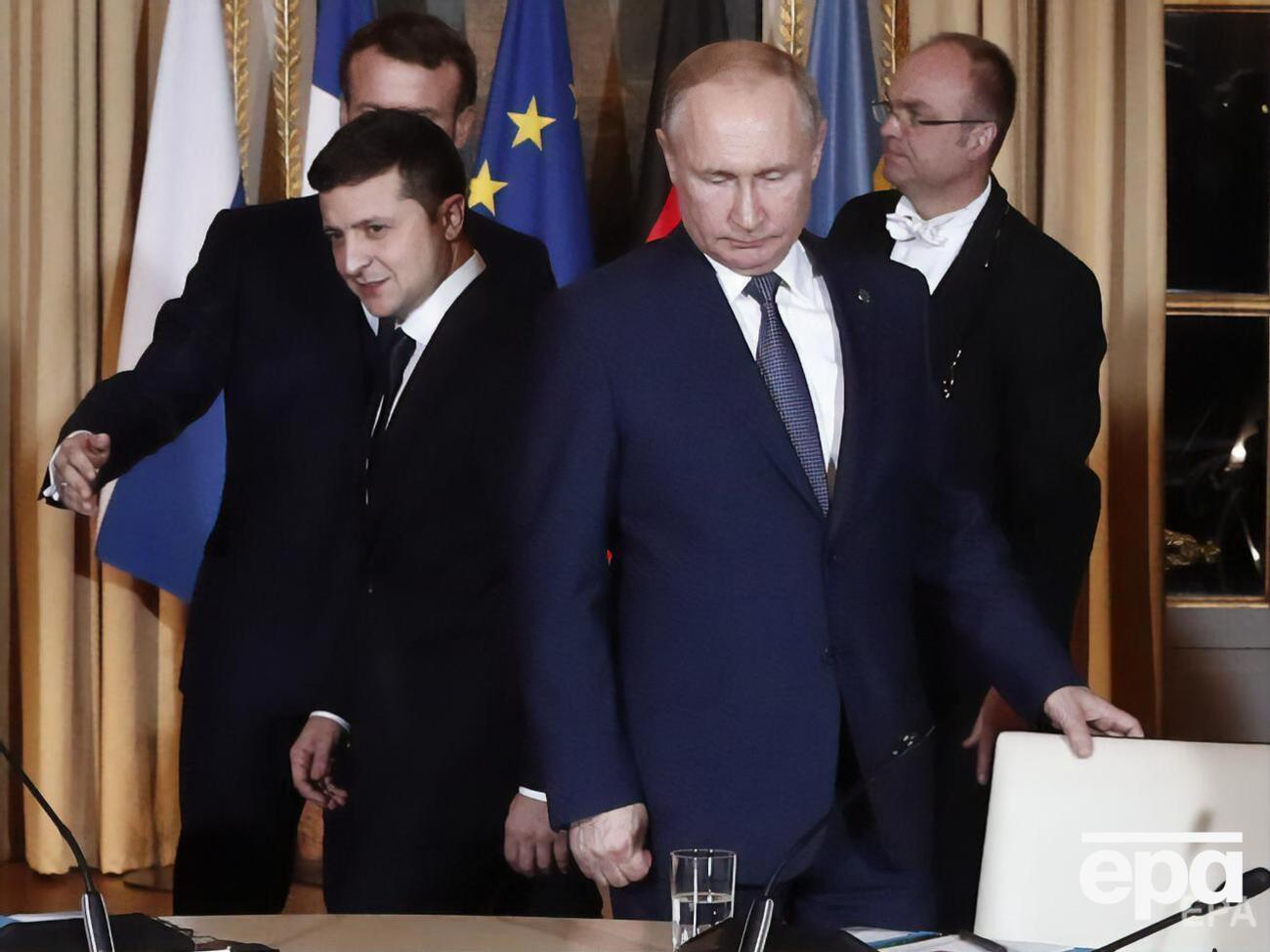 Єдина зустріч Зеленського з Путіним відбулася у грудні 2019 року в Парижі
