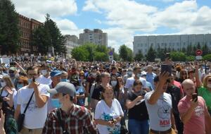 Сегодняшний митинг в Хабаровске называют самым массовым в истории города