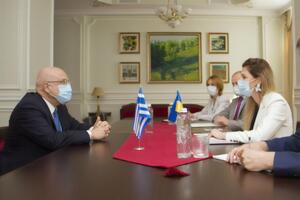 Джапарова подякувала послу за послідовну позицію Греції щодо підтримки суверенітету і територіальної цілісності України
