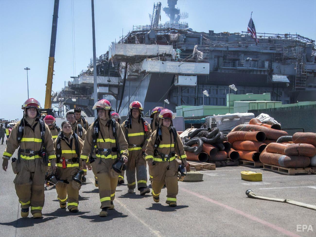 Сейчас&nbsp;пожарные команды исследуют каждое помещение корабля, чтобы убедиться, что все очаги возгорания ликвидированы&nbsp;