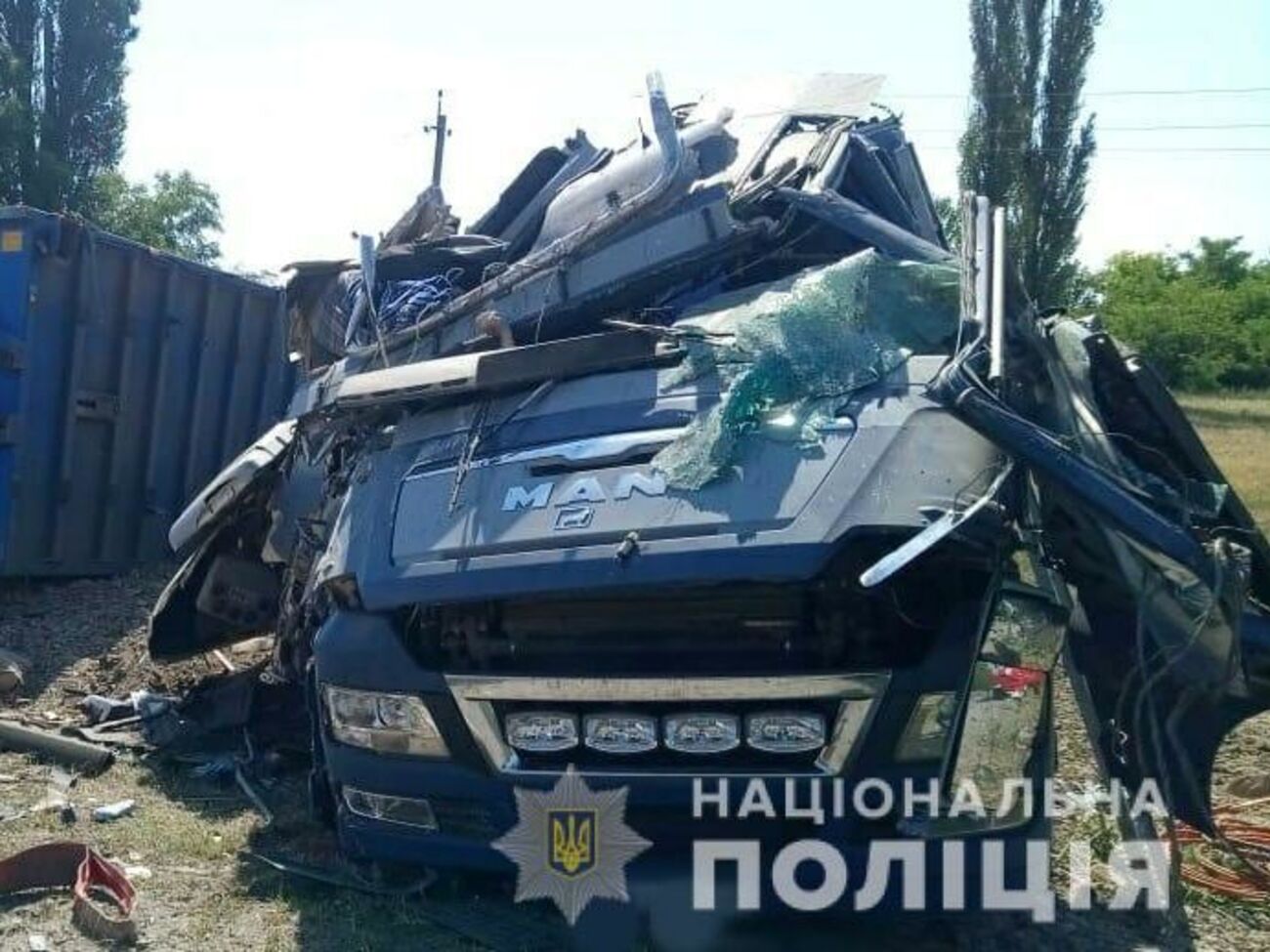 MAN получил значительные повреждения