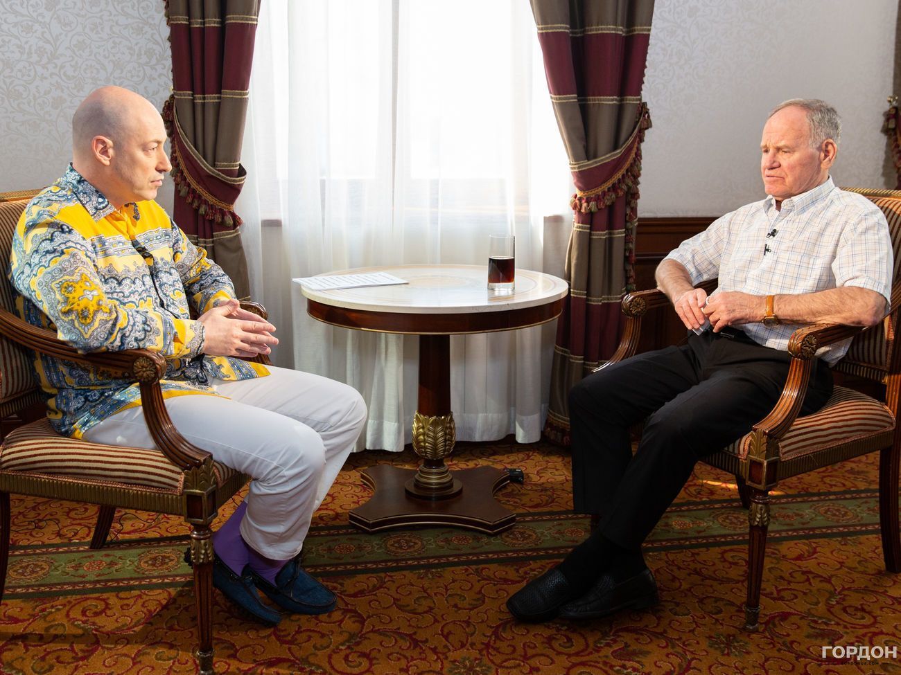 Трансляция интервью Гордона с Сабо начнется в 18.00
