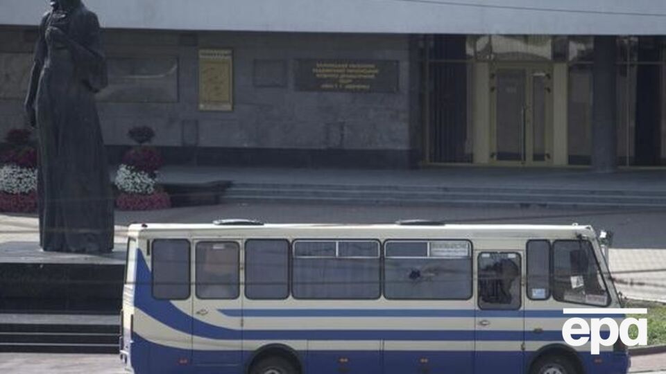 Автобус был захвачен в центре Луцка