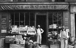 Русский магазин в Париже. 1930-е годы