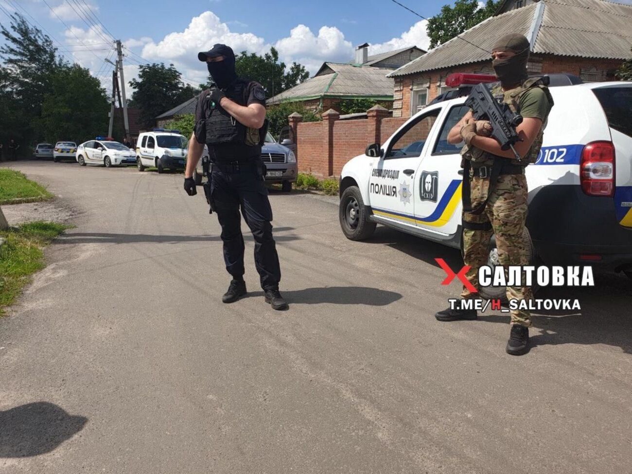 Полиция приезжала на вызов в частный сектор Харькова