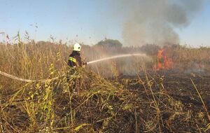 К тушению пожара были привлечены 16 человек и шесть единиц техники