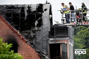 В результате крушения пострадала квартира на верхнем этаже