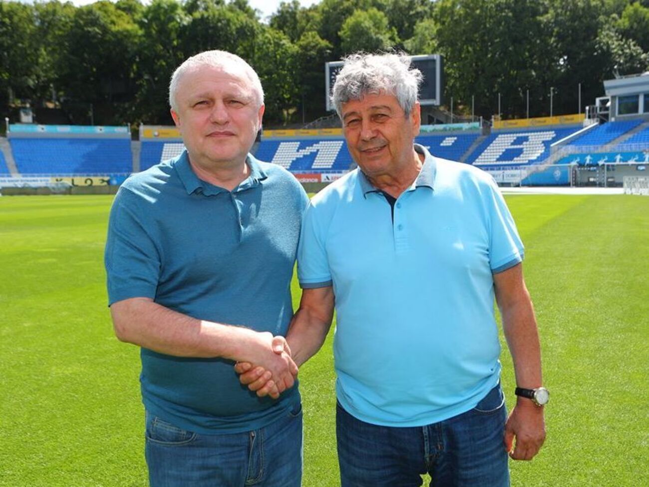 Контракт із "Динамо" Луческу (на фото праворуч) підписав 23 липня