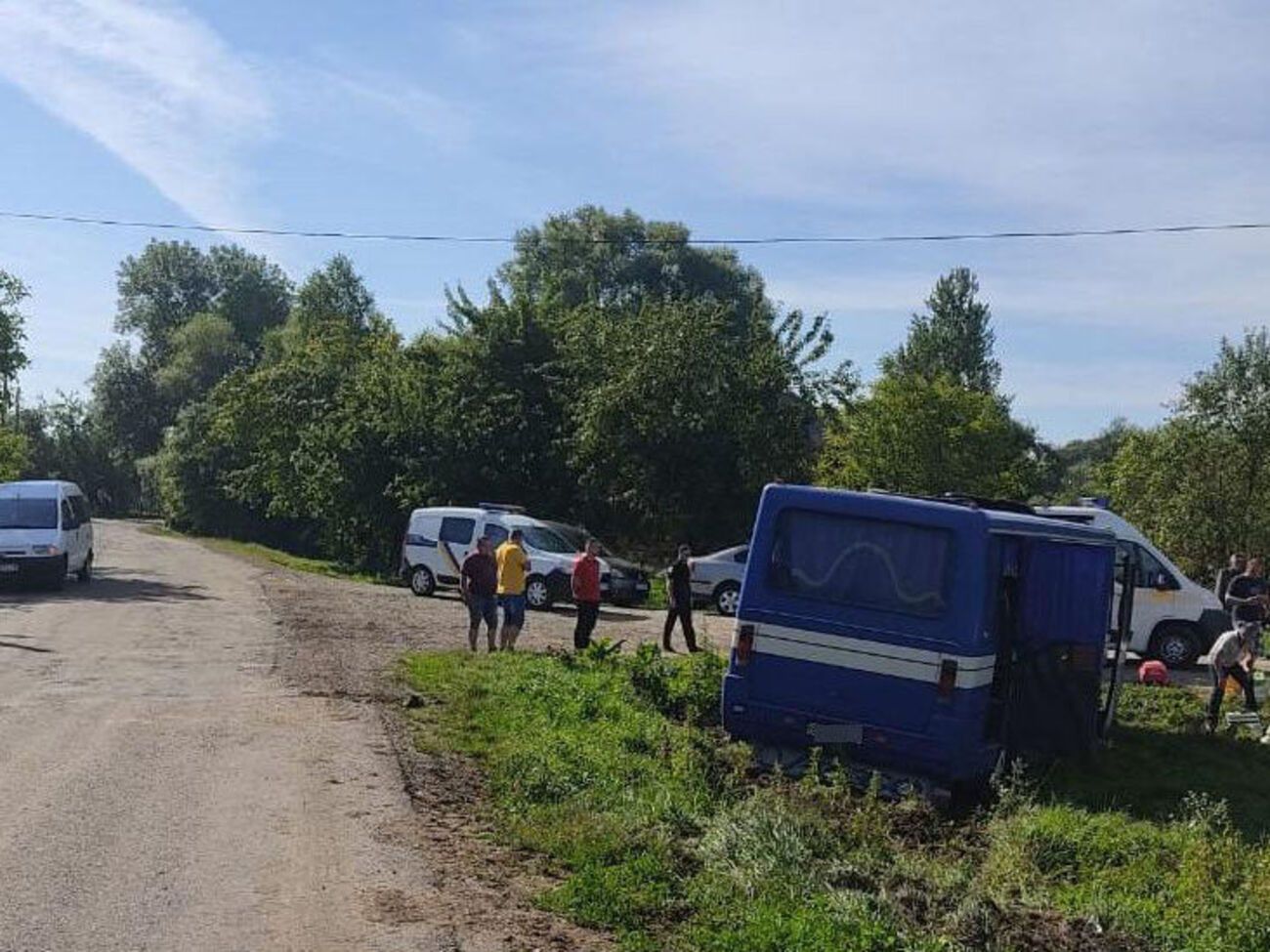 Рейсовый автобус попал в аварию