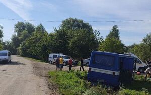 Рейсовый автобус попал в аварию