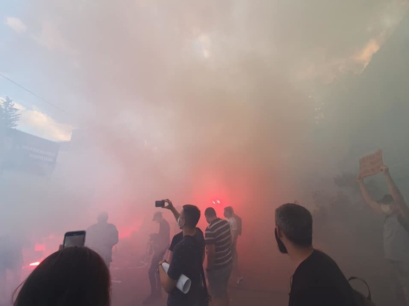 В годовщину нападения на Гандзюк активисты провели митинг возле МВД Украины. Фоторепортаж
