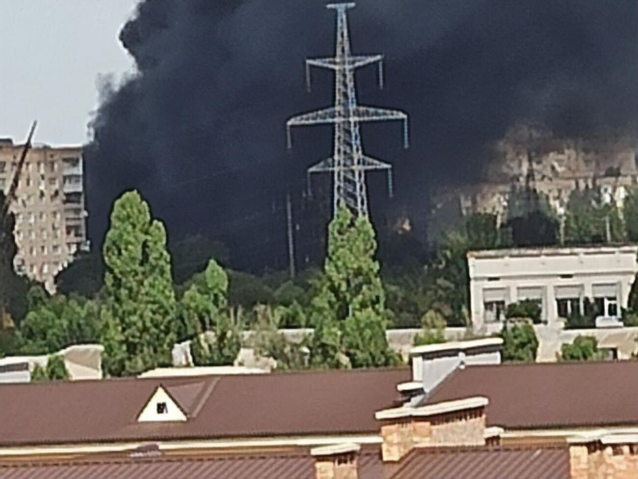 Крыша дома горела в Новой Каховке