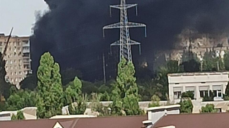 Дах будинку палав у Новій Каховці