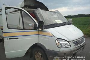 Автомобиль "Укрпошти" подорвали возле села Тишки Лубенского района