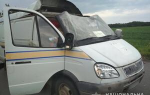 Автомобіль "Укрпошти" підірвали біля села Тишки Лубенського району