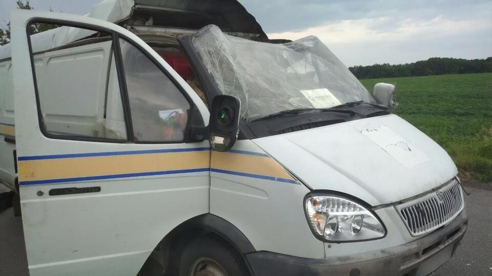 Автомобиль "Укрпошти" подорвали возле села Тишки Лубенского района