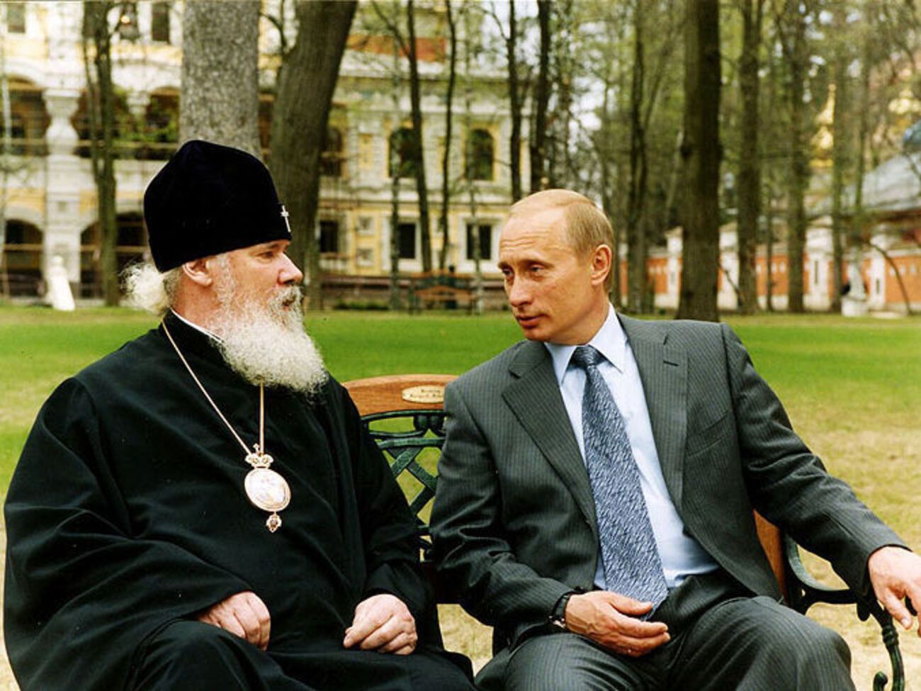 Патріарх Алексій II і президент РФ Володимир Путін