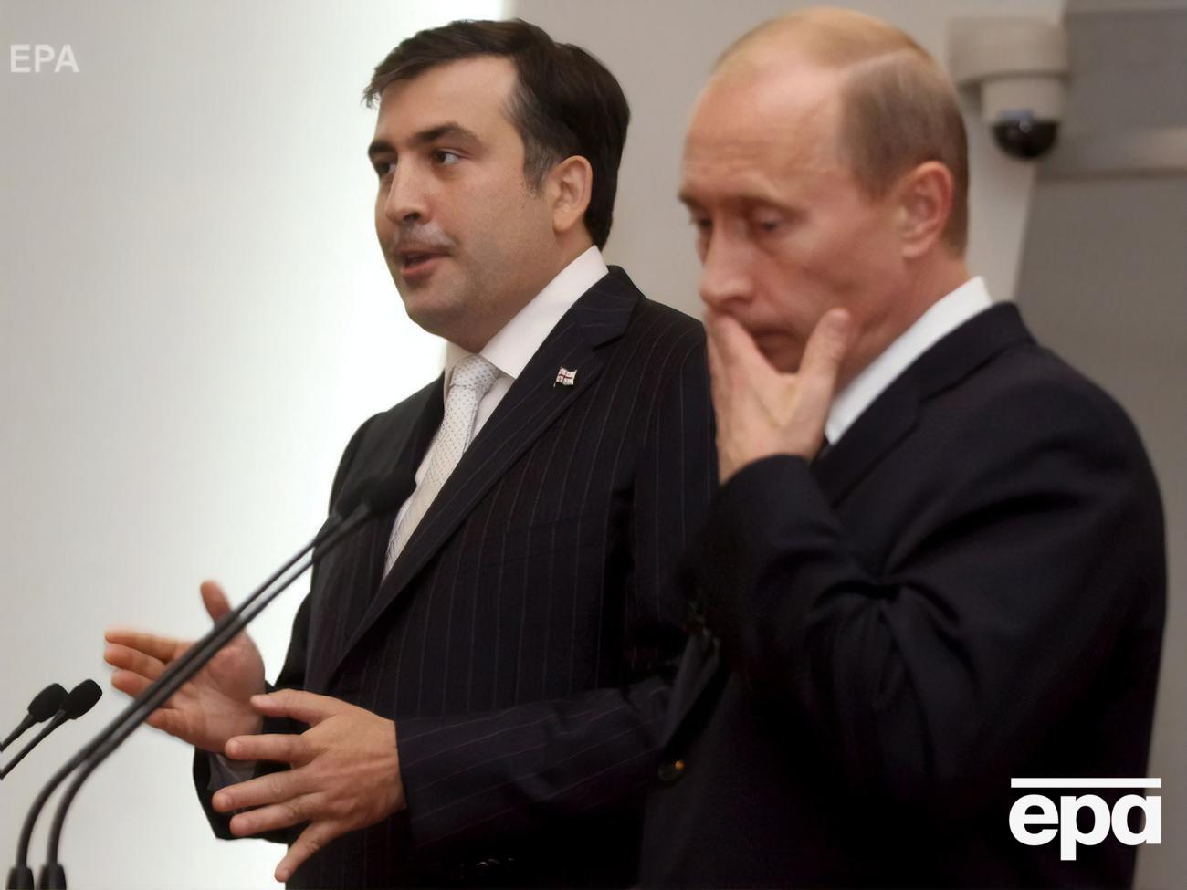 Саакашвили и Путин во время переговоров в 2006 году&nbsp;