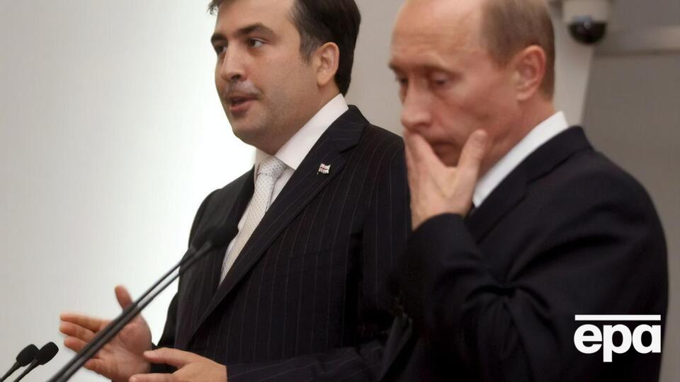 Саакашвили и Путин во время переговоров в 2006 году