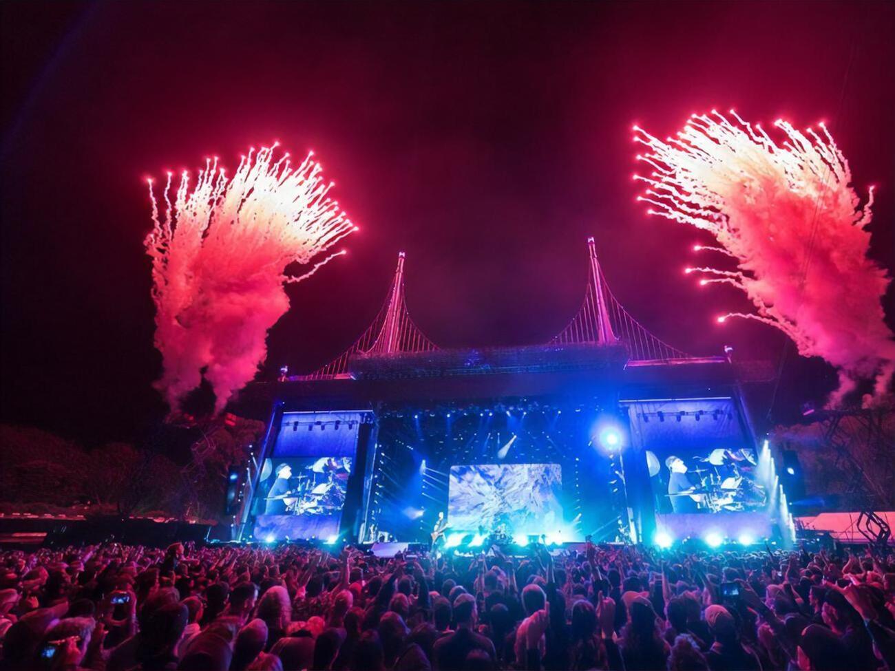 Концерт группы Metallica проходил в Лиссабоне в рамках фестиваля Super Bock Super Rock