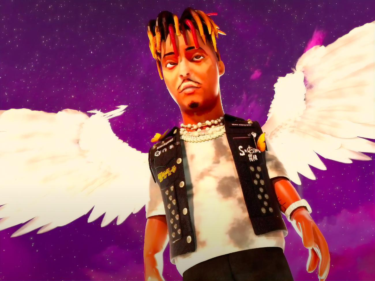 Juice Wrld постав в образі янгола