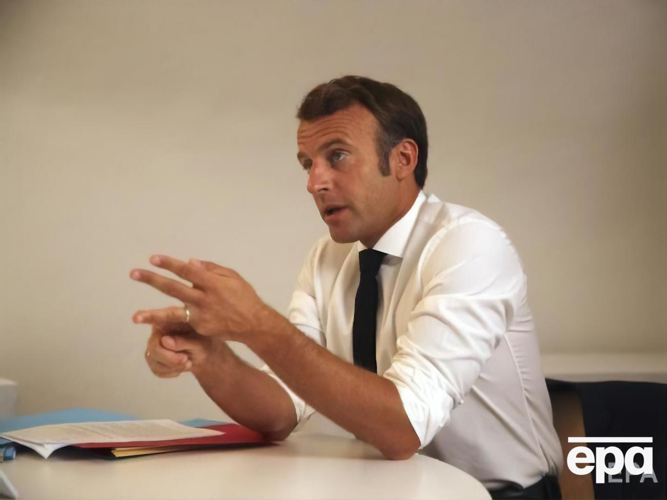 Макрон отметил, что белорусы&nbsp;мирно демонстрируют уважение к своим правам, свободе и суверенитету