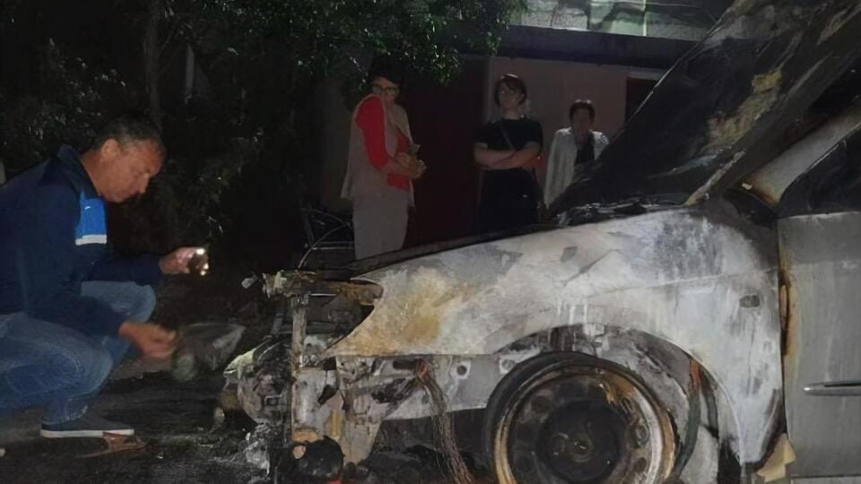 Авто сгорело этой ночью