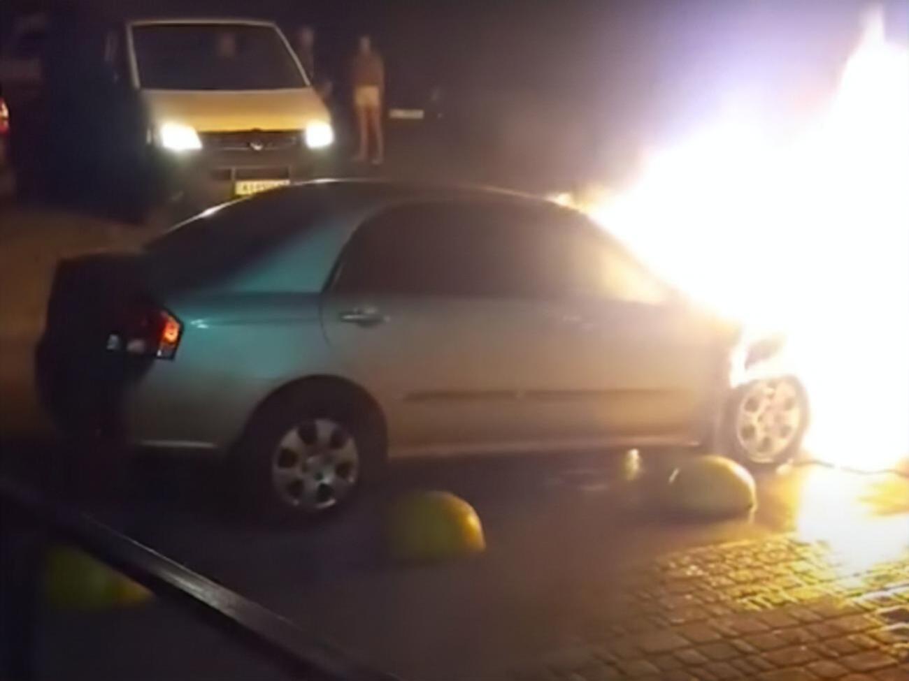 Автомобиль программы "Схемы" подожгли в ночь на 17 августа