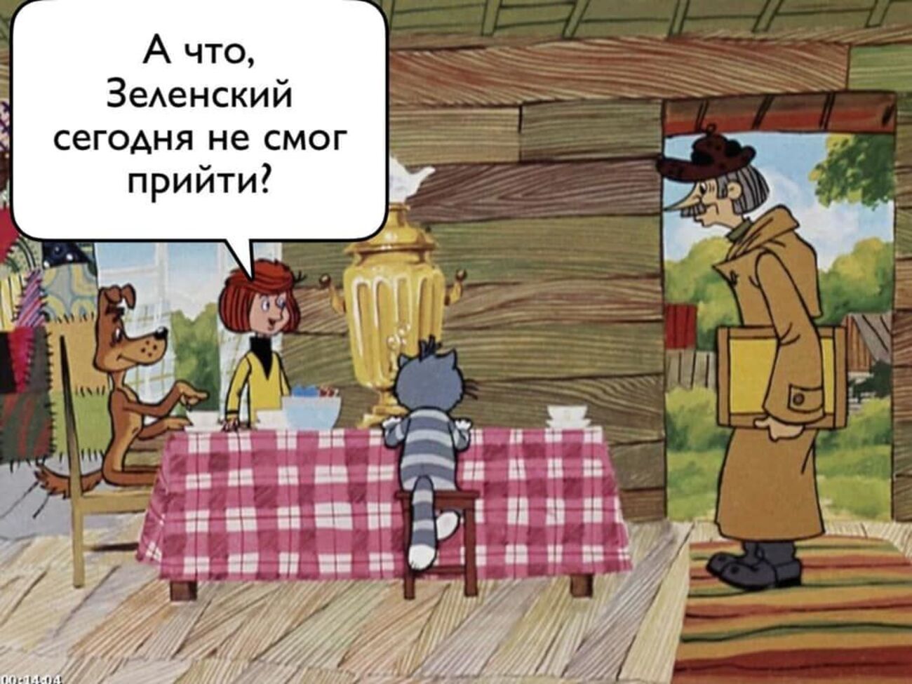 Фотожаба на те, як Зеленський "попрацював" листоношею