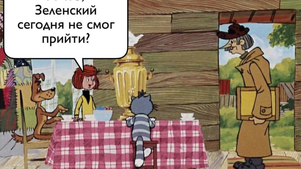 Фотожаба на те, як Зеленський "попрацював" листоношею