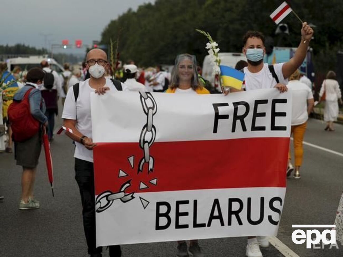 Напередодні в Литві відбулася акція на підтримку білорусів