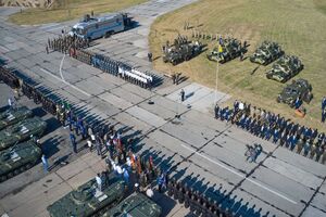 Построение 40-й отдельной артиллерийской бригады имени Великого князя Витовта