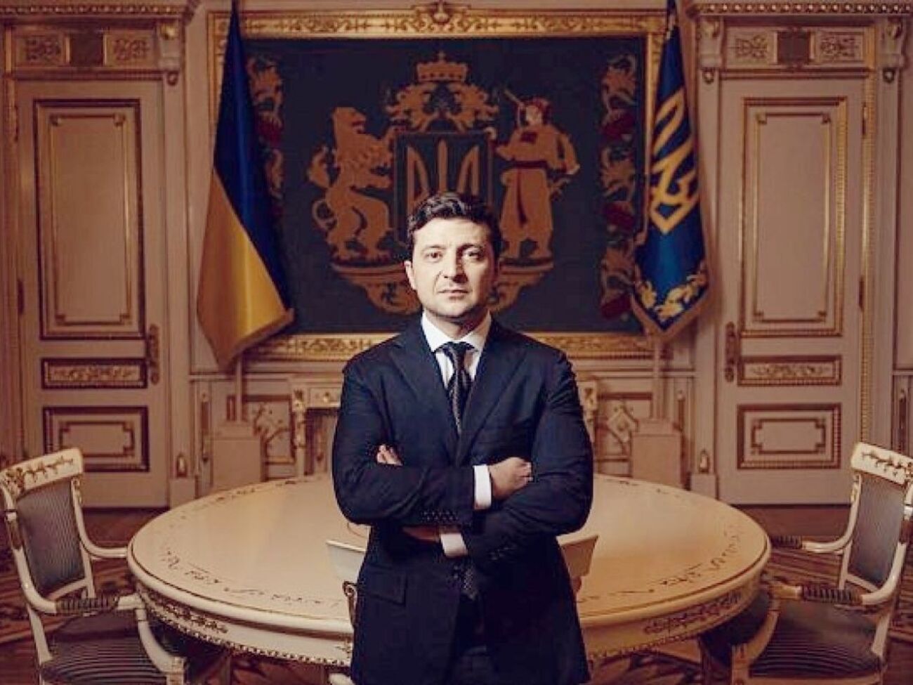 Эскиз можно увидеть в зале официальных приемов Офиса президента Украины