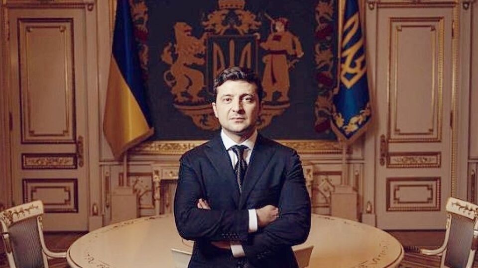 Ескіз можна побачити в залі офіційних прийомів Офісу президента України