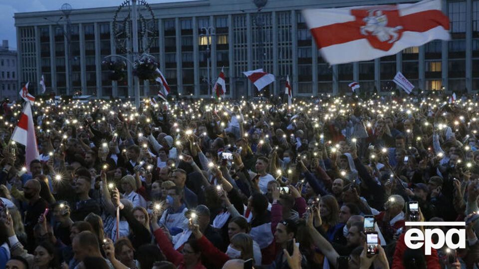 25 серпня на майдані Незалежності в Мінську відбувся опозиційний мітинг