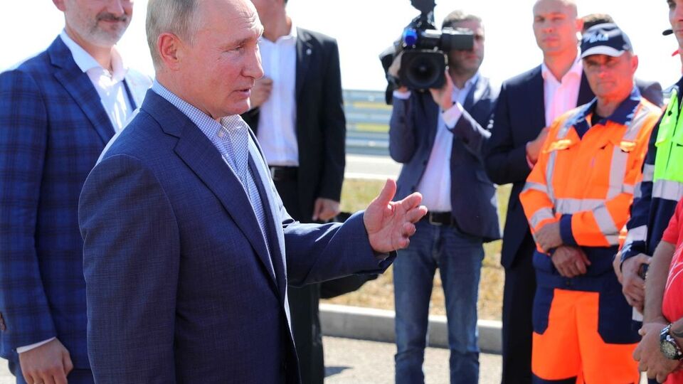 У Криму Путін був присутнім на відкритті нової ділянки дороги