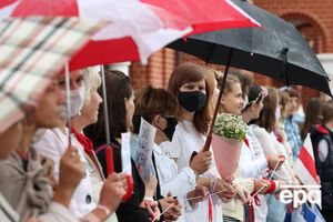 На улицы Минска вышло около пяти тысяч протестующих, сообщило МВД Беларуси
