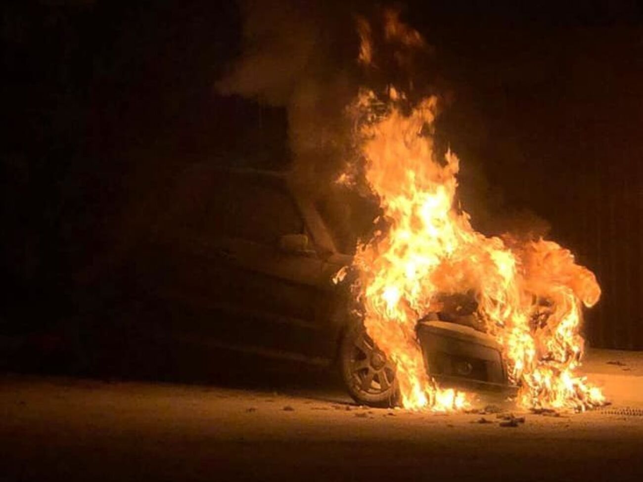 У повідомленні поліції не йдеться про підпал