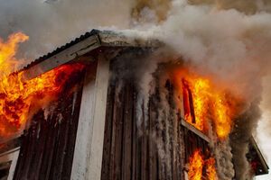 Пожар произошел ночью