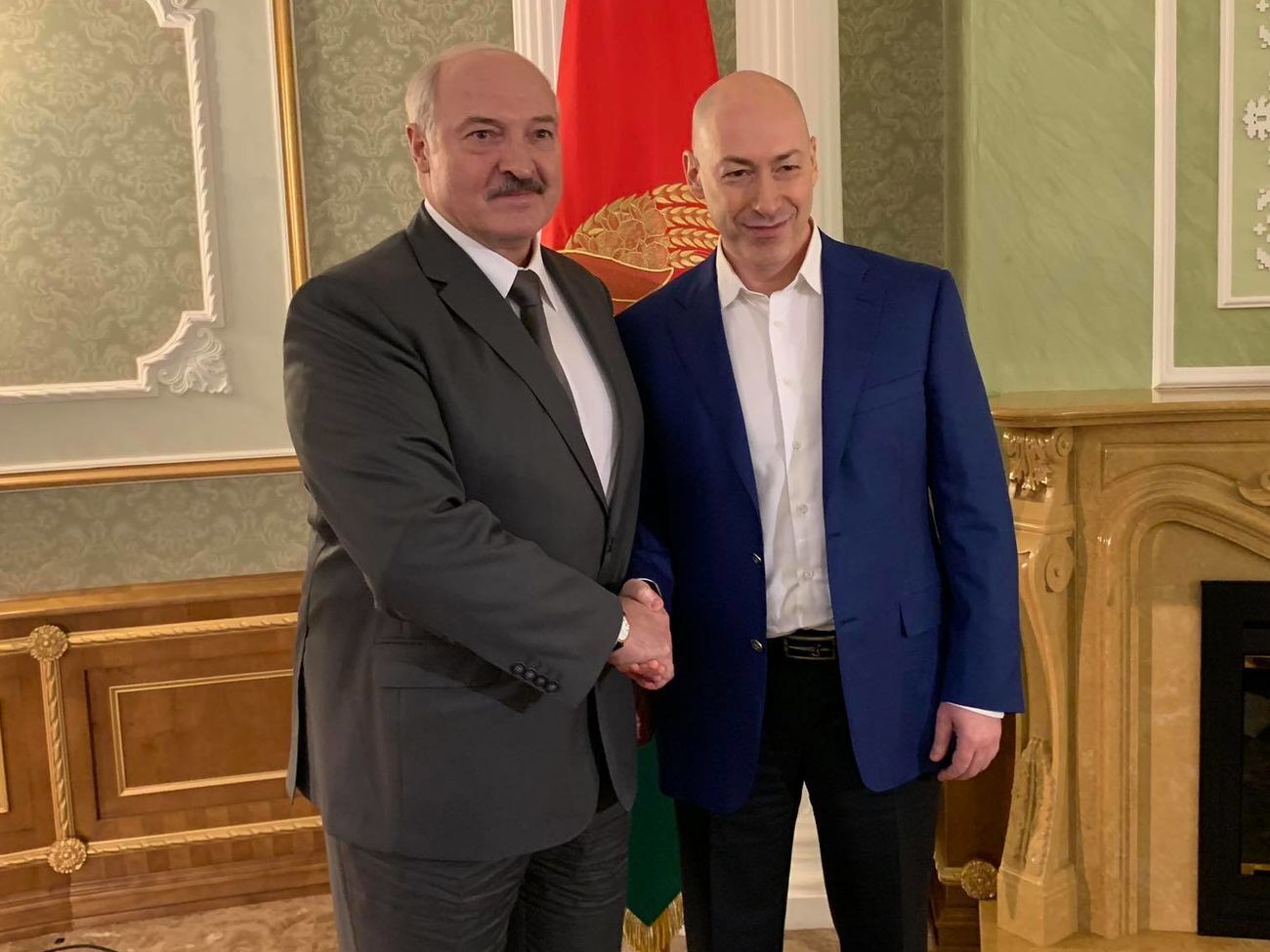 Олександр Лукашенко і Дмитро Гордон зустрілися для запису програми в Мінську