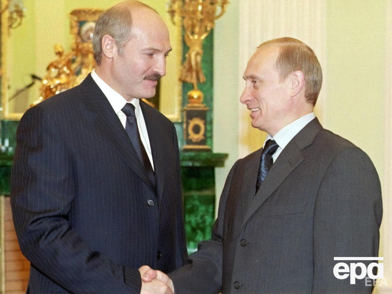 Лукашенко і Путін на перемовинах у Кремлі 20 червня 2001 року