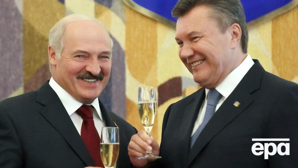 Лукашенко и Янукович на переговорах в Киеве, 18 июня 2013 года