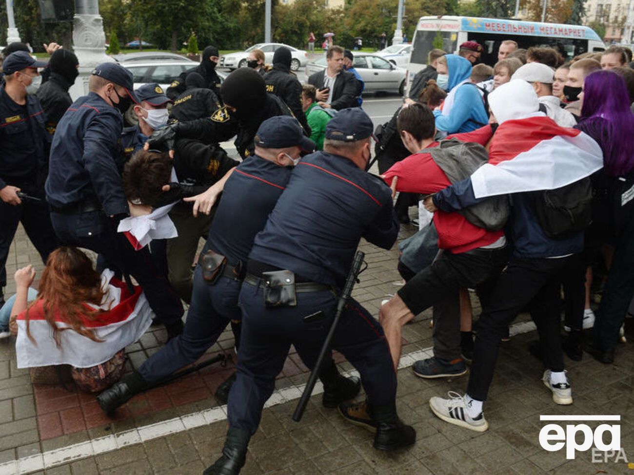 На акциях протеста в Беларуси 30 августа&nbsp;задержали 173 человека