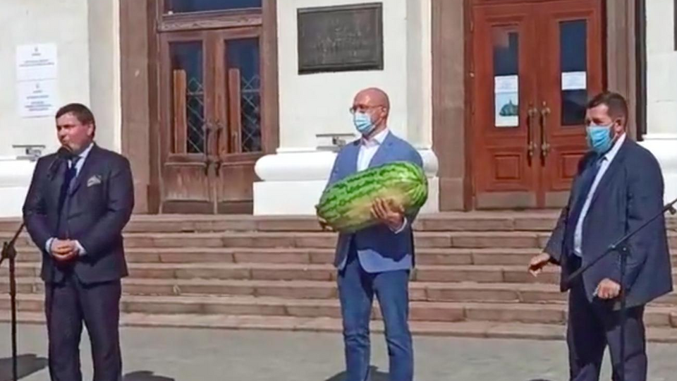 10 сентября Шмыгаль находился с рабочим визитом в Херсонской области