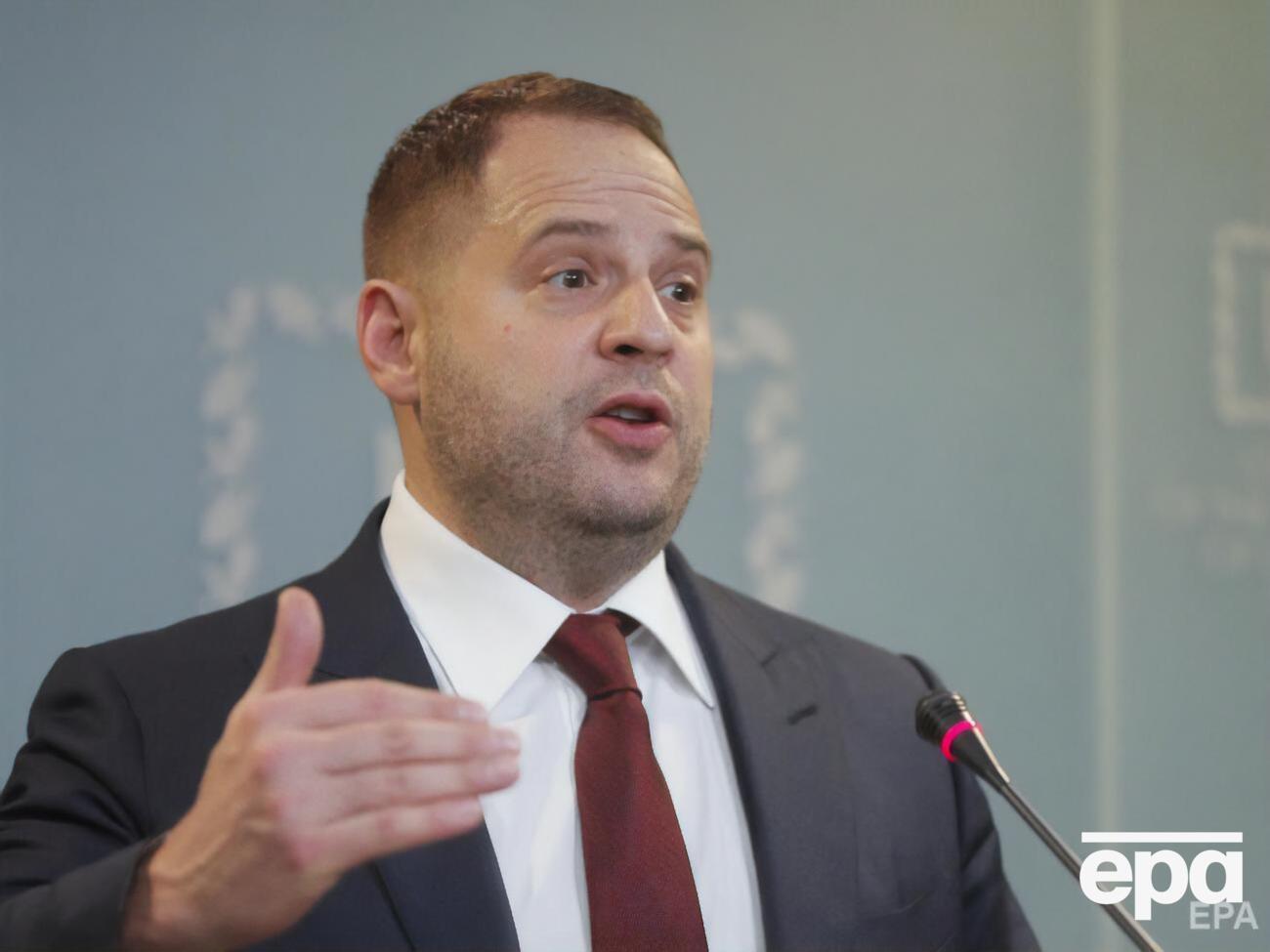 Єрмак наголосив на важливості домовленості про продовження режиму тиші