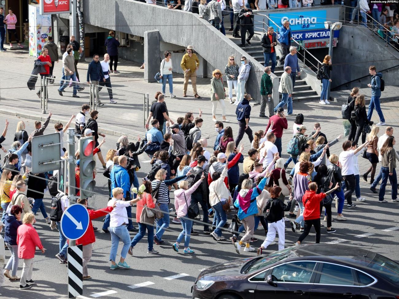 150-тысячный Марш героев прошел в Минске. Фоторепортаж